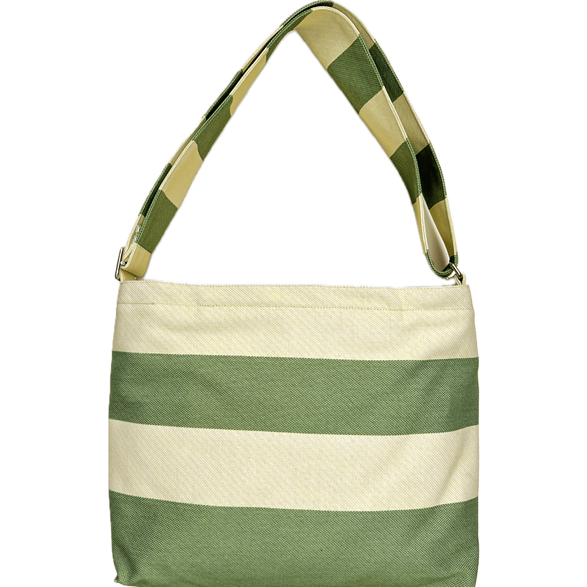 Sac Messager Bandes Vert