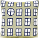 Cushion cover 30x30cm Window Green