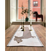 Chemin de table 35x150cm Teckel Marron
