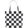 Tote L Carreaux Noir Blanc