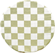Coussin de siège Carreaux Verts Lin