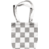 Tote M Checkered grey