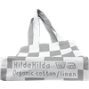 Tote M Checkered grey