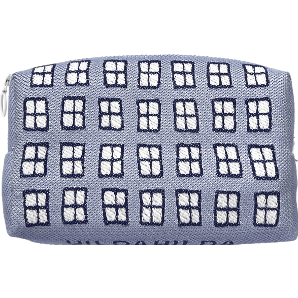 Pouch 18cm Windows Blue