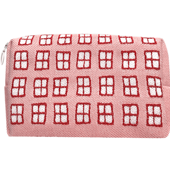 Pouch 18cm Windows Pink