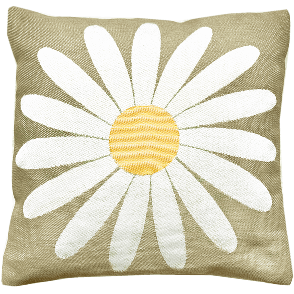 Cushion cover 30x30cm Daisy Linen Green