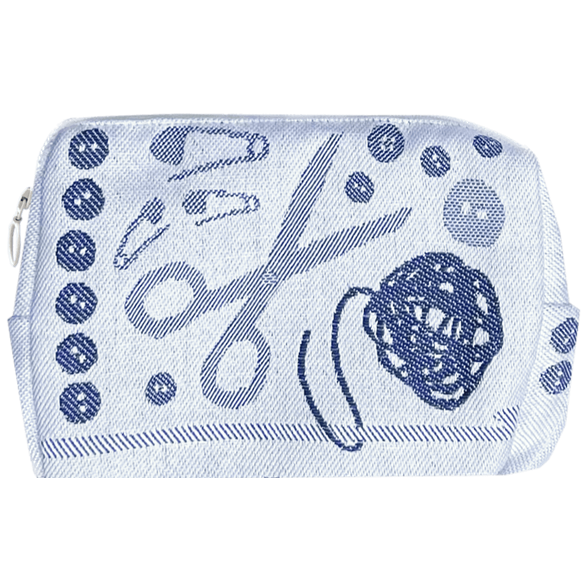 Pochette 18cm Kit de couture Bleu