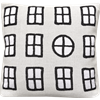 Cushion cover 30x30cm Window White