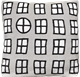Cushion cover 30x30cm Window Grey