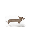 Cushion cover Mini Dachshund Brown