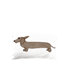 Cushion cover Mini Dachshund Brown