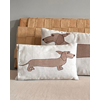 Cushion cover Mini Dachshund Brown