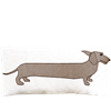 Cushion cover 65x30cm Dachshund Brown