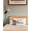 Cushion cover 65x30cm Dachshund Brown