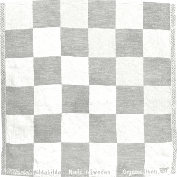 Serviette Carreaux Gris