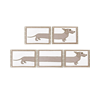Set de Table Corps Teckel Marron