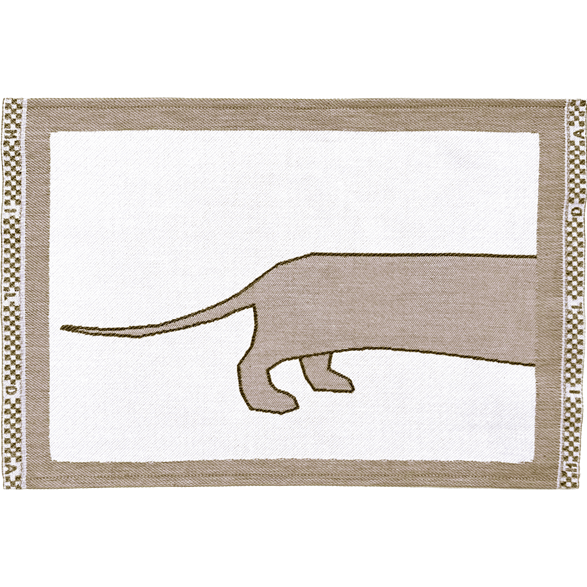 Table mat Dachshund Tail Brown