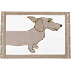 Table mat Dachshund Head Brown