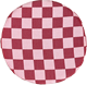 Coussin de siège Carreaux Rouge Rose