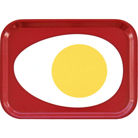 Tray Small Egg Red