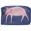 Pochette 18cm Cochon Bleu