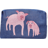 Pochette 18cm Cochon Bleu