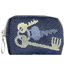 Kulturbeutel 8cm Schlüssel Blau