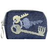 Pouch 8cm  Keys Blue