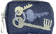 Pouch 8cm  Keys Blue