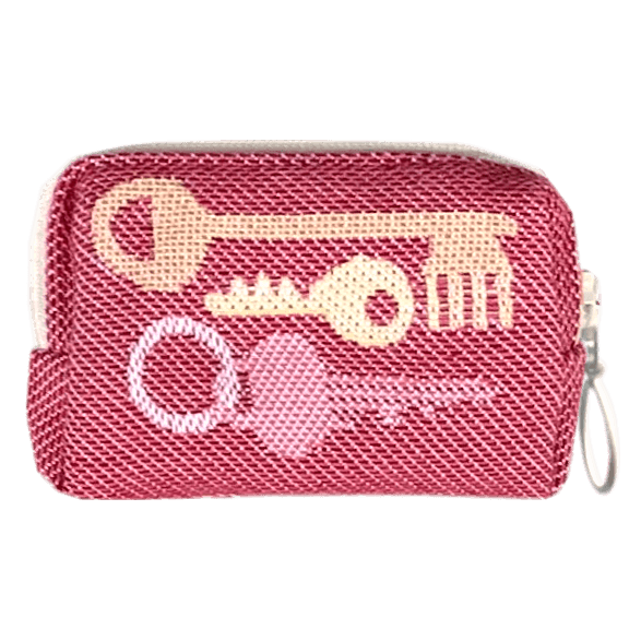Pouch 8cm Keys Red