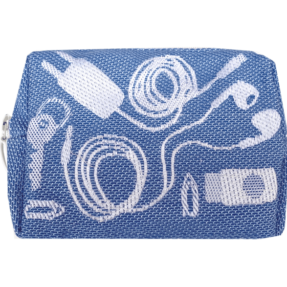 Pochette 12cm Câbles Bleu Clair