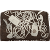 Kulturbeutel 12cm Kabel Braun