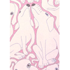 Stoff 145cm Hunde Rosa