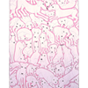 Tissu 145cm Grands Chiens Rose