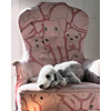 Stoff 145cm Hunde Rosa