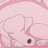 Tissu 145cm Grands Chiens Rose