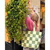 Tote XL Kariert Grün