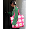 Tote XL Marguerites Rose Foncé