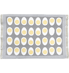 Table mat Eggs Gray