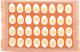 Table mat Eggs Orange