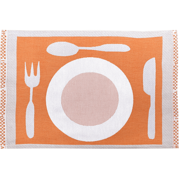 Tischset Teller Orange