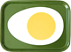 Tray Small Egg Green