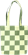 Tote M Carreaux Vert Jaune