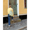 Tote M Checkered Green Yellow