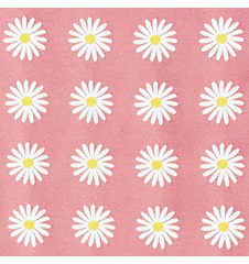 Stoff 145cm Wiesen-Margerite Klein Rosa