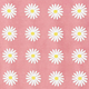 Fabric 145cm Daisy Small Pink