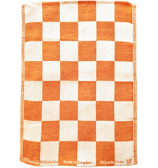 Geschirrtuchh Kariert Orange