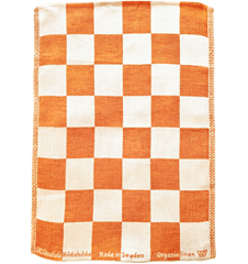 Kitchen towel Checkered Orange