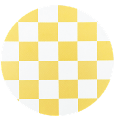 Pot mat Checkered Yellow