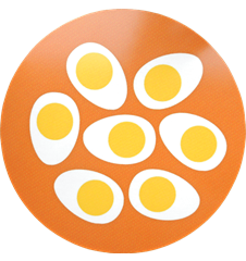 Grytunderlägg Ägg Orange